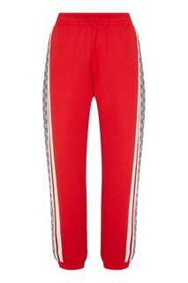 Красные джоггеры с лампасами Gucci Man