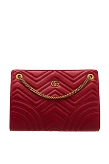 Красная стеганая сумка GG Marmont Gucci