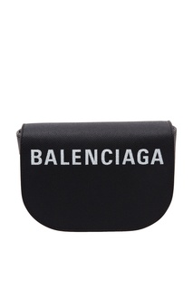 Кожаная сумка с логотипом Ville Day Balenciaga