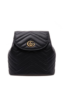 Маленький кожаный рюкзак GG Marmont Gucci