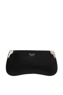Черная кожаная сумка Prada
