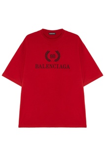 Красная футболка BB Balenciaga Man
