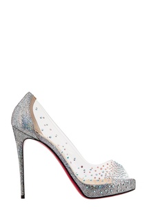 Комбинированные туфли Very Strass PVC 120 Christian Louboutin