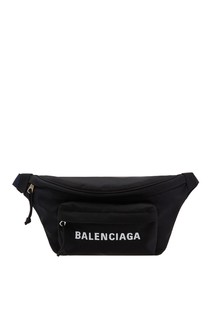 Сине-черная поясная сумка с логотипом Balenciaga
