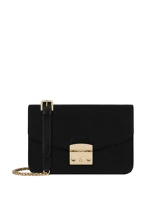Черная кожаная сумка-кроссбоди Metropolis Furla