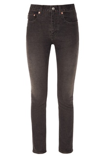 Черные джинсы-скинни из стретч-денима Balenciaga