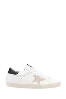 Белые с черным кроссовки SuperStar Golden Goose Deluxe Brand
