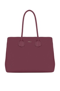 Бордовая сумка-шоппер Alba Furla