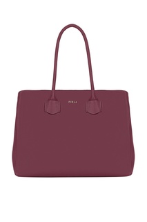 Бордовая сумка-шоппер Alba Furla