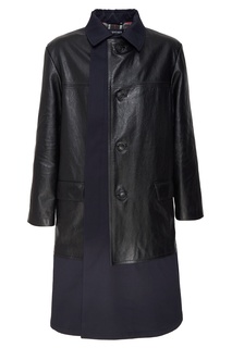 Черное многослойное пальто Balenciaga Man