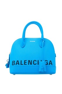 Голубая сумка с логотипом Ville small Balenciaga