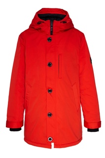 Красная парка с капюшоном Papermint