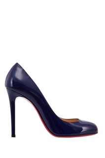 Синие лакированные туфли Fifille 100 Christian Louboutin