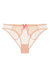 Классические трусики Lorna бежевые с розовым Agent Provocateur