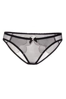 Классические трусики Lorna черные с розовым Agent Provocateur