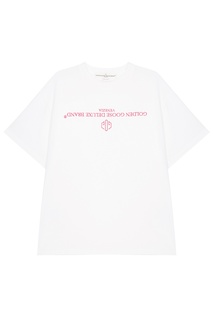 Футболка с перевернутым логотипом Golden Goose Deluxe Brand