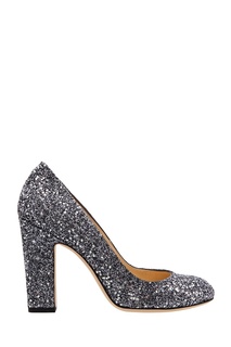 Серебристые туфли с блестками Billie 100 Jimmy Choo