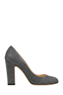 Серебристые туфли с глиттером Billie 100 Jimmy Choo