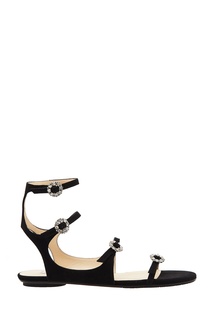 Черные сандалии Naia Flat Jimmy Choo