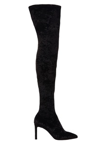 Бархатные ботфорты Lorraine 85 Jimmy Choo