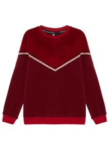 Темно-красный спортивный костюм с лампасами Fashion.Love.Story.