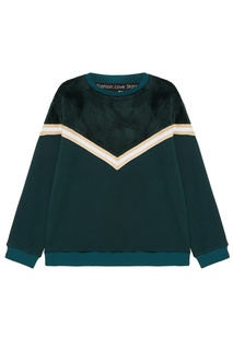 Зеленый спортивный костюм с лампасами Fashion.Love.Story.