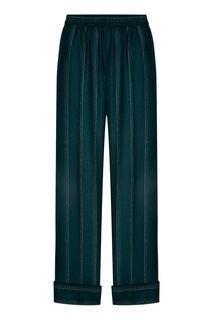 Зеленые брюки в полоску Alena Akhmadullina