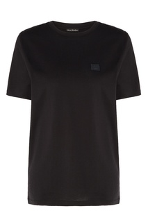 Черная футболка с нашивкой Acne Studios