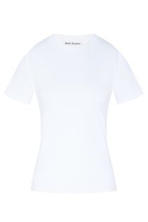 Снежно-белая хлопковая футболка Acne Studios
