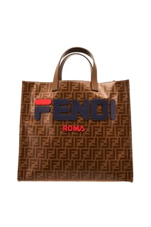 Сумка с фактурной нашивкой Fendi