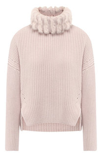 Кашемировый пуловер с высоким воротником Fendi