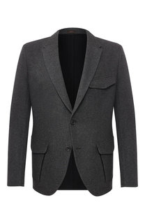 Кашемировый пиджак на двух пуговицах Zegna Couture