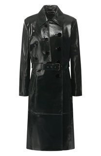Кожаное пальто с поясом Givenchy