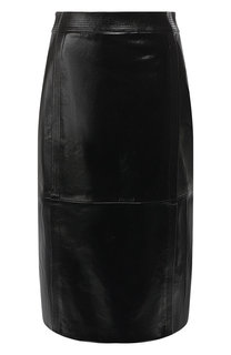 Кожаная юбка-миди Givenchy