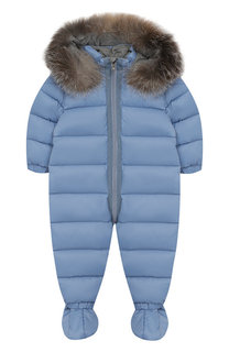 Комплект из пухового комбинезона и пинеток Moncler Enfant