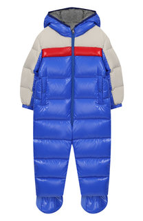 Комплект из пухового комбинезона и пинеток Moncler Enfant