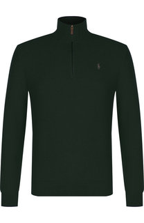 Кашемировый джемпер с воротником-стойкой на молнии Polo Ralph Lauren