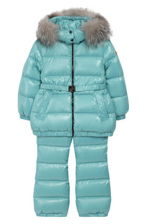 Комплект из пуховой куртки и комбинезона Moncler Enfant