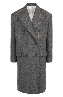 Двубортное шерстяное пальто CALVIN KLEIN 205W39NYC