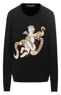Пуловер из шерсти и шелка Dolce & Gabbana