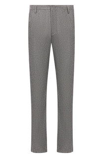 Брюки из смеси шерсти и хлопка Giorgio Armani