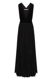 Шелковое платье-макси с глубоким вырезом Givenchy