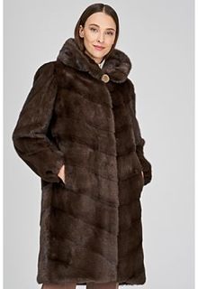Норковая шуба с капюшоном Flaumfeder