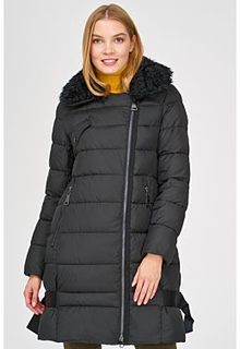 Удлиненная куртка с отделкой каракулем Acasta