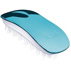 IKOO Щетка для волос HOME METALLIC Тихоокеанский металлик, белые зубчики 1 шт.