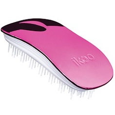 IKOO Щетка для волос HOME METALLIC Вишневая, белые зубчики 1 шт.