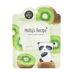 DEAR MOLLY Тканевая маска "Рецепты Молли. Киви" 1 шт.