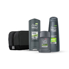 DOVE Набор Dove MEN+CARE 2x250 мл + 50 мл + Косметичка