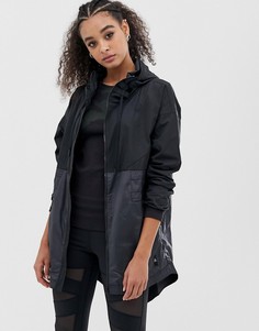 Удлиненная куртка Reebok - Черный