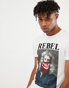Футболка с графическим принтом Jack & Jones Originals - Белый